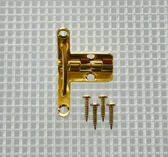 A761 Kit - 7/8'' X 1 '' Solid Brass Quadrant Hinge, Screws