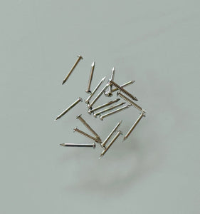K382 - 3/8'' #20 Solid Br. Nickel Plated Escutcheon Pins (1 gr.)