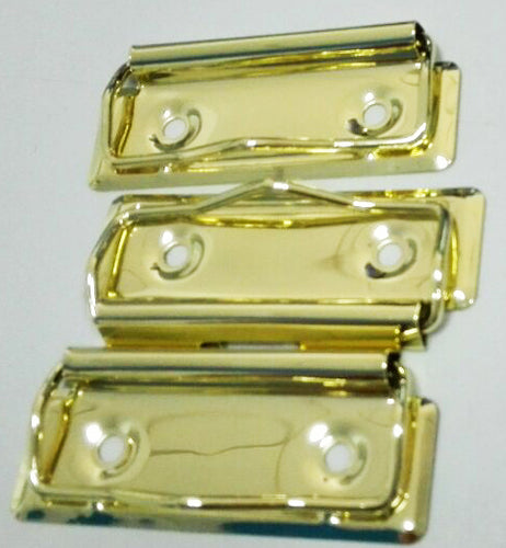 H821 - 2 3/4'' Small Brass Clipboard Clip