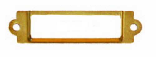 J411 - 2 1/2'' Width x 5/8'' Height Brass Plated Cardholder