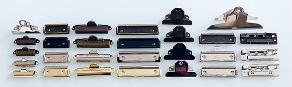 30+ Different Types of Clipboard Clips in 5 Finishes... In Stock!