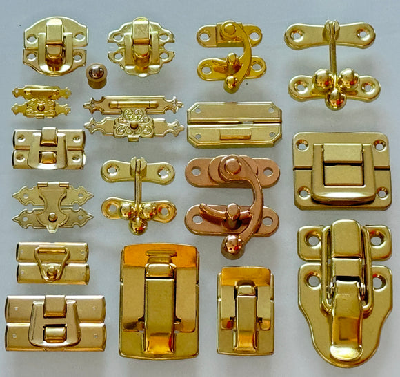 YCSJ 40 Pieces Jewelry Box Hardware Hinges Gold Brass,Mini Brass Hinges for  Wooden Box, Gold Small Hinges for Handmade Crafts (40, Gold Brass) 