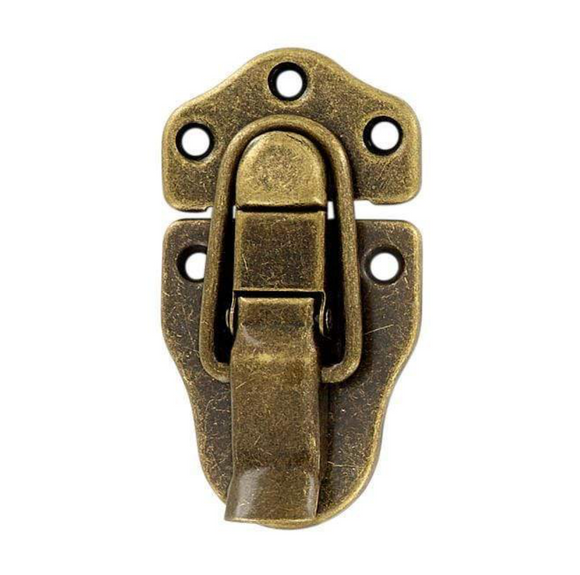 B484 - 3 1/4'', Antique Br. Draw Catch – Small Box Hardware