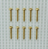 E121-2R - 1/2'' # 2 Brass Round Head Philips Screw (10 pack)