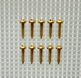 E121-4R - 1/2'' # 4 Brass Round Head Philips Screw (10 pack)