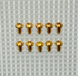 E141-6R - 1/4'' # 6 Brass Round Head Philips Screw (10 pack)