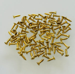 E151-2F - 5/16'' # 2 Brass Flat Head Philips Screw (100 pack)