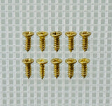 E381-4F - 3/8'' # 4 Brass Flat Head Philips Screw (10 pack)