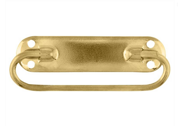 F931 - 3 3/8'' Brass Plated Wire Handle