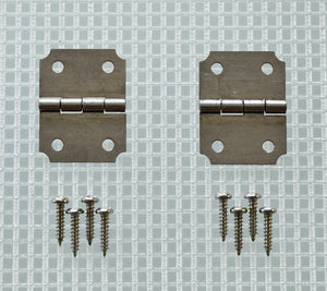 A292 Kit - 3/4'' Width X 1'' Height Hinges, Nickel Finish, Screws