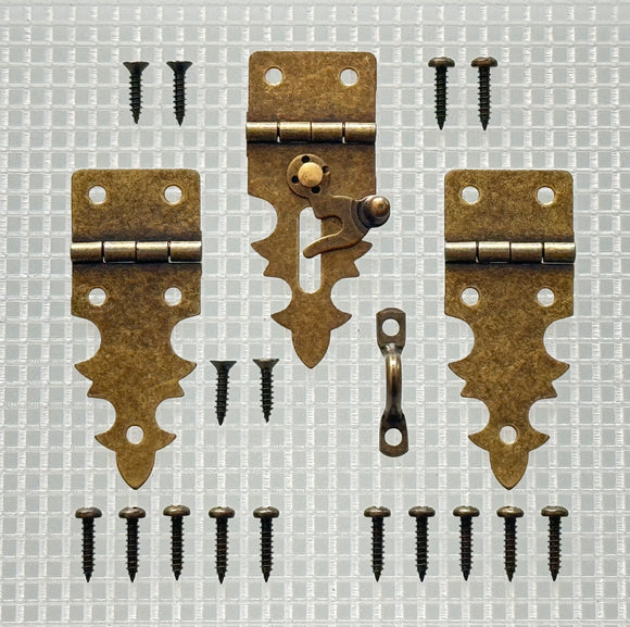 Y504 Kit - Decorative Antique Br. Hardware Box Kit