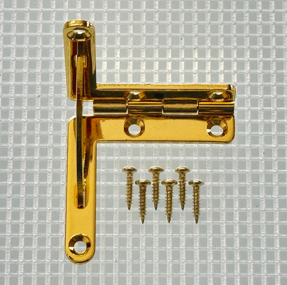 A961 Kit - 1 5/8'' X 1 5/8'' Solid Brass Quadrant Hinge, Screws
