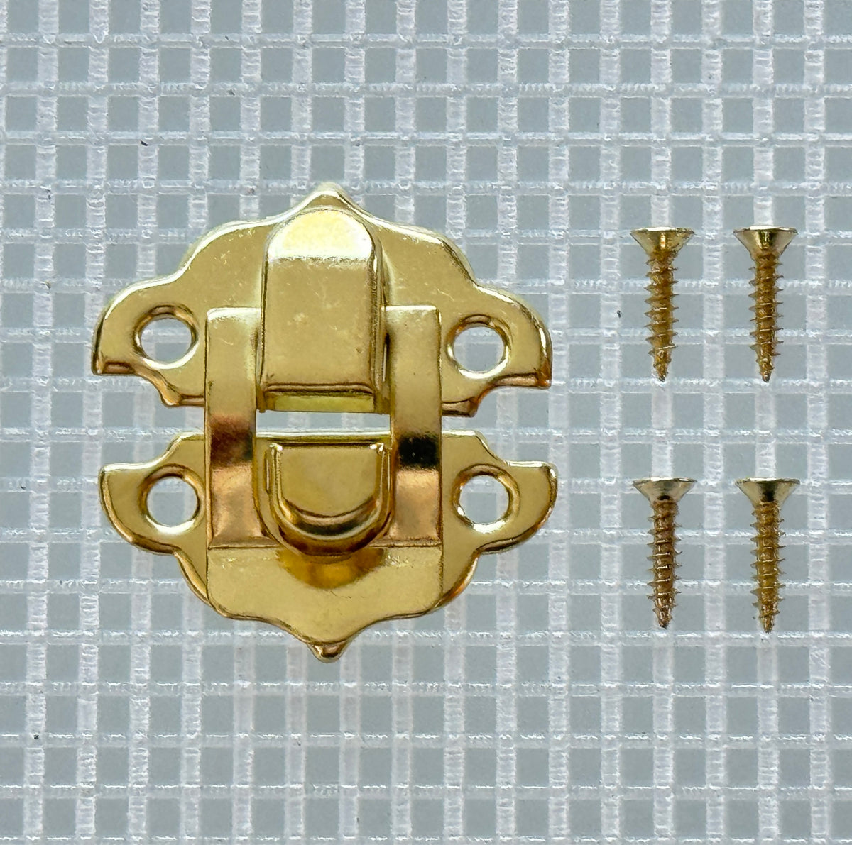 C531 Kit - 1 1/8'' Width X 1 1/4'' Height Snap Catch, Brass Finish, Sc ...