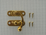 B381 Kit - 1 1/2'' Width X 1 3/4'' Swing Catch, Brass Finish Latch, Screws