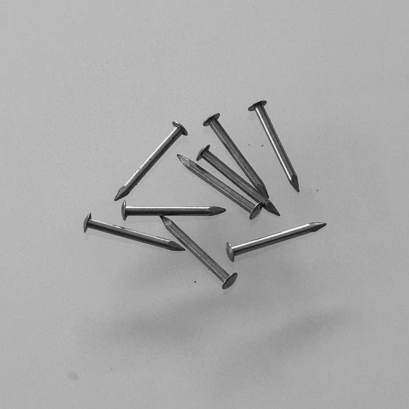 K122 - 1/2'' #18 Solid Br. Nickel Plated Escutcheon Pins (1 gr.)