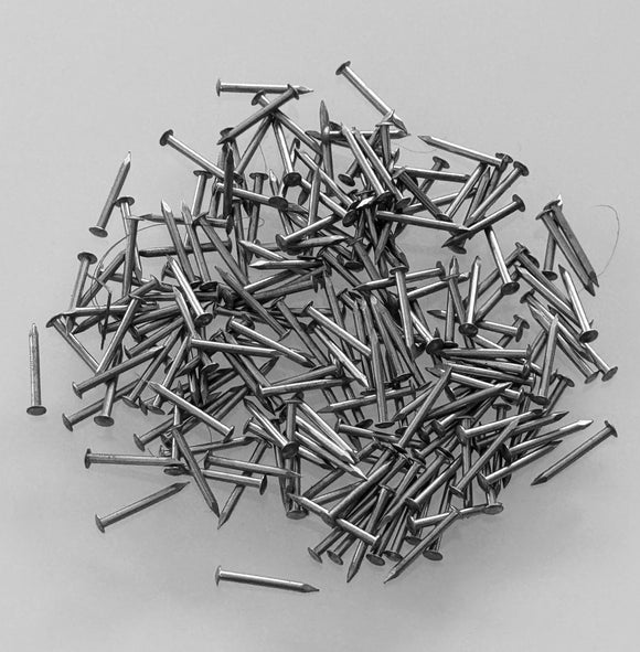 K122 - 1/2'' #18 Solid Br. Nickel Plated Escutcheon Pins (1 oz.)