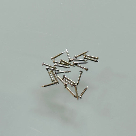 K142 - 1/4'' #20 Solid Br. Nickel Plated Escutcheon Pins (1 gr.)