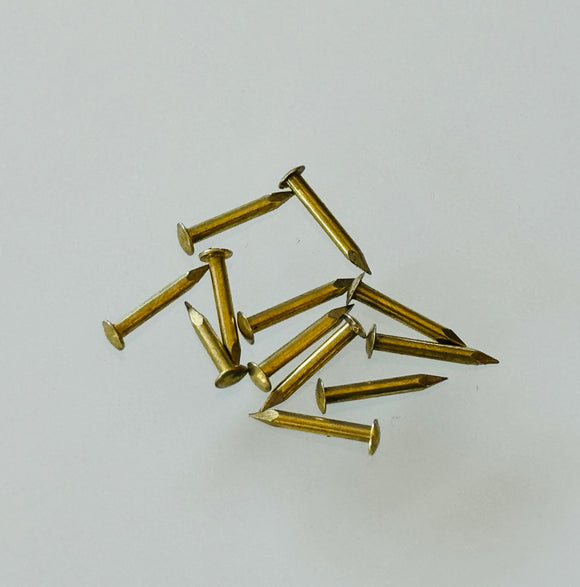 K381 - 3/8'' #18 Solid Brass Escutcheon Pins (1 gr.)