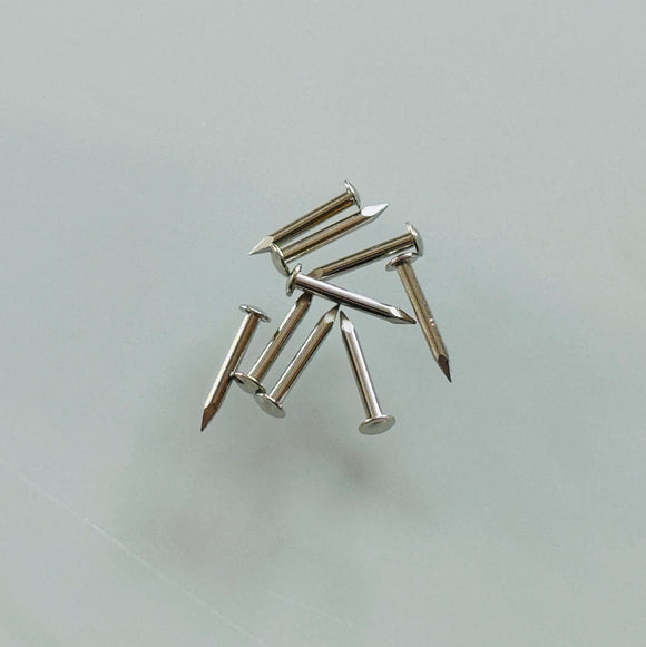 K382 - 3/8'' #18 Solid Br. Nickel Plated Escutcheon Pins (1 gr.)