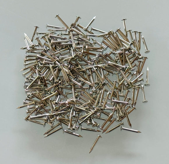 K382 - 3/8'' #18 Solid Br. Nickel Plated Escutcheon Pins (1 oz.)