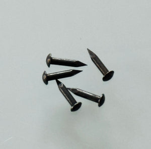 K384 - 3/8'' #15 Solid Br., Antiqued Escutcheon Pins (1 gr.)