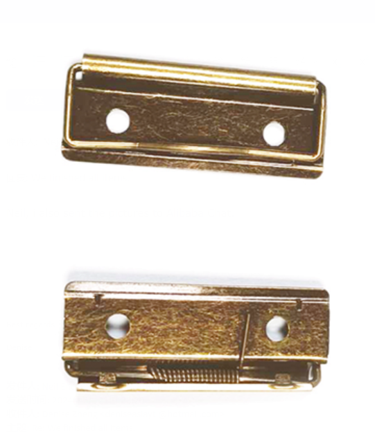 H814 - 2'' Antique Br.  Mini Clipboard Clips