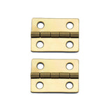 A061 Kit - 1'' Width X 3/4'' Height Hinges, Brass Finish, Screws