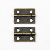 A064 Kit - 1'' Width X 3/4'' Height Hinges, Antique Br.  Finish, Screws