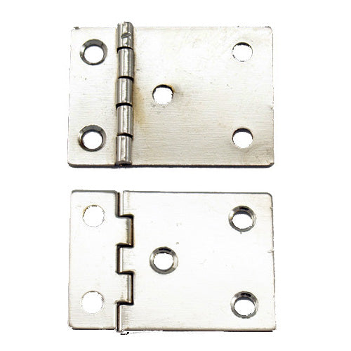 A322 - 1'' Width X 1 1/2'' Height Reverse Binder Hinge, Nickel Finish