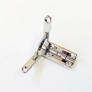 A862 - 1 1/4'' X 1 1/4'' Solid Br. Nickel Finished Quadrant Hinge