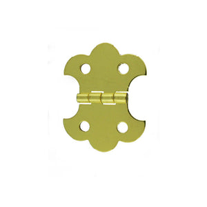 A941 - 1 1/4" Width X 1 5/8" Height Brass Finish Butterfly Hinge