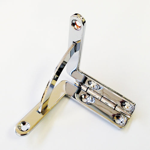 A962 - 1 5/8'' X 1 5/8'' Solid Br. Nickel Finish Quadrant Hinge