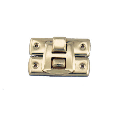 C691 - 1 1/8'' Width X 3/4'' Height Latch Catch, Brass Finish