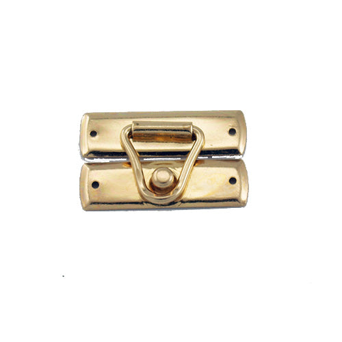 C741 - 1 1/8'' Width X 3/4'' Height Wire Latch Catch, Brass Finish