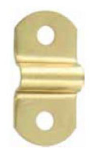 F181 - 1 3/8'' X 5/8'' Brass Finish Handle Loop