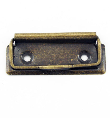 H824 - 2 3/4'' Small Antique Br. Clipboard Clips
