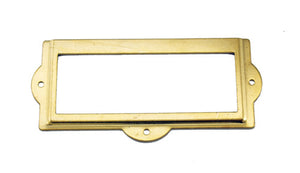 J401 - 3 1/2'' Width x 1 1/2'' Height Brass Plated Cardholder