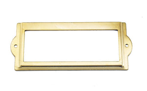 J431 - 3 1/2'' Width x 1 1/2'' Height Brass Plated Cardholder