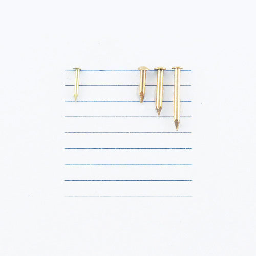 K141 - 1/4'' #20 Solid Brass Escutcheon Pins (1 gr.)
