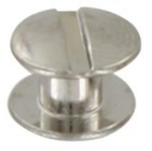 L362- 3/16'' Nickel plated Brass Chicago Screw - Screw Post