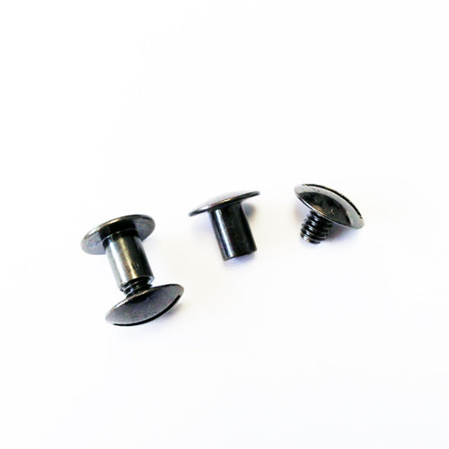 L143 - 1/4'' Black Ni. Chicago Screw - Screw Post