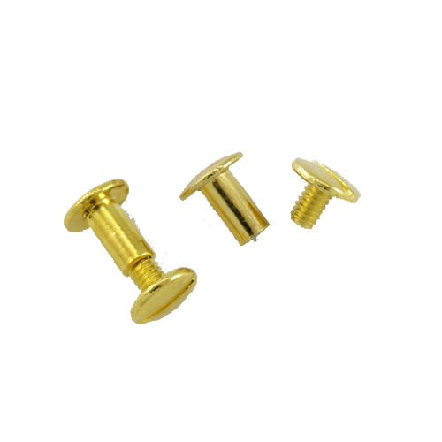 L381 - 3/8'' Brass Chicago Screw - Screw Post