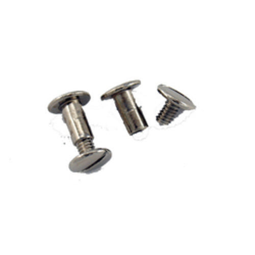 L412 - 1/4'' Nickel Chicago Screw - Screw Post