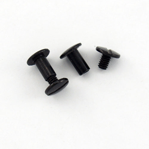 L383 - 3/8'' Black Ni. Chicago Screw - Screw Post – Small Box Hardware