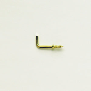 N611 - 1/2'' Brass Shouldered Square Hook (10 pack)