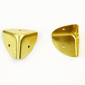 S751 - Small Brass Plated Corners