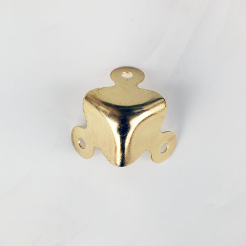 S781 - Large Brass Plated Corners