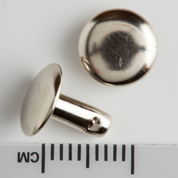T142 - 5/16'' Double Cap Medium Nickel Plated Rivet