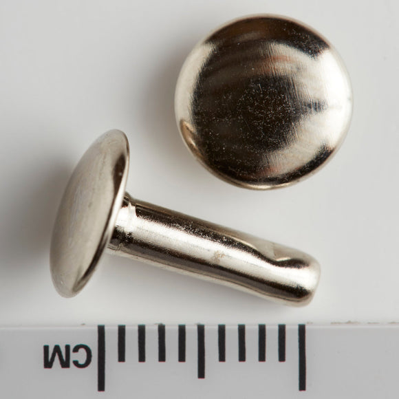 T172 - 1/2'' Double Cap Large Nickel Plated Rivet