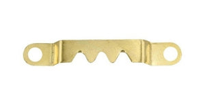 U271 - Small Saw Tooth Hanger Brass (10 pack)